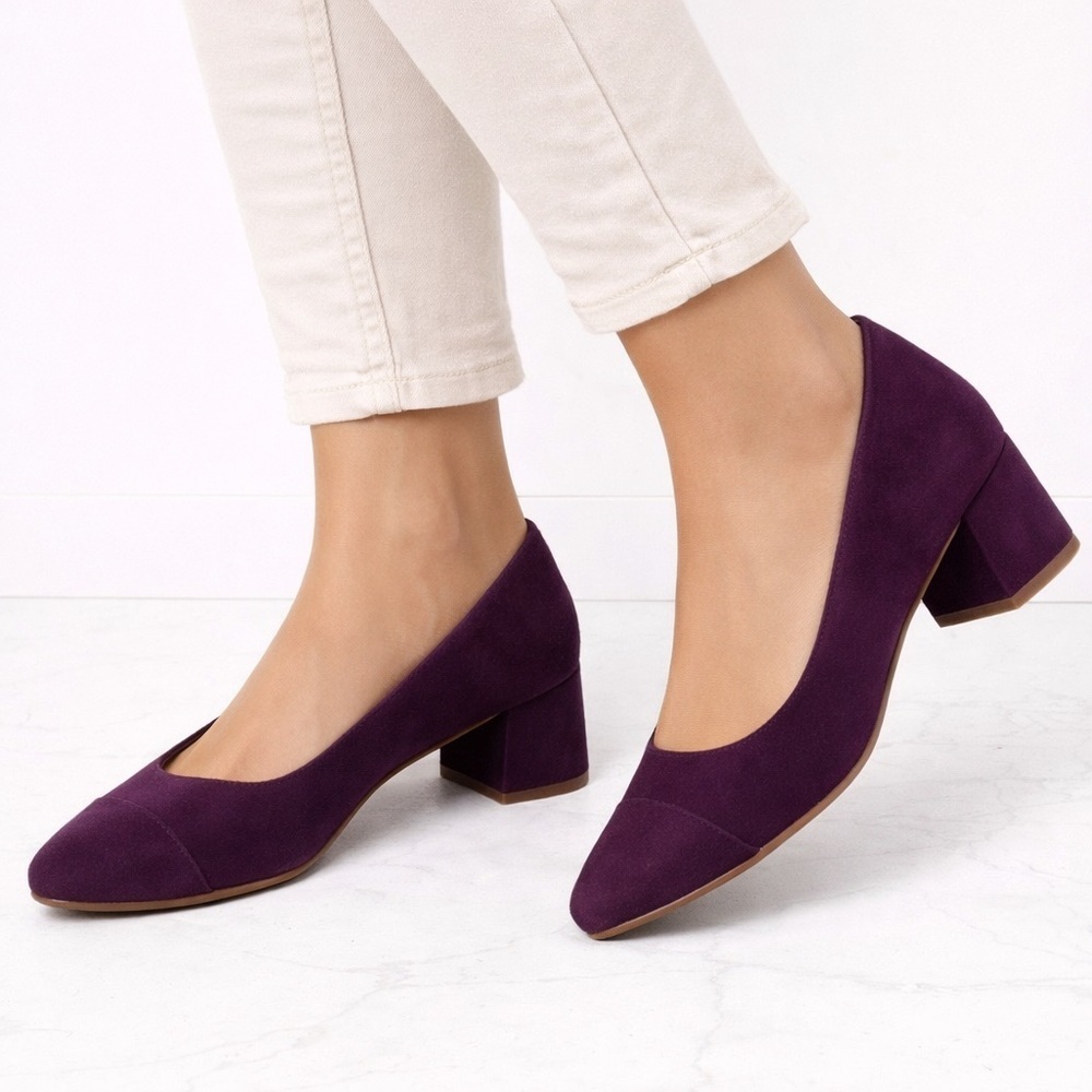 [Cole Haan] The Go-To Block Heel Suede Pump